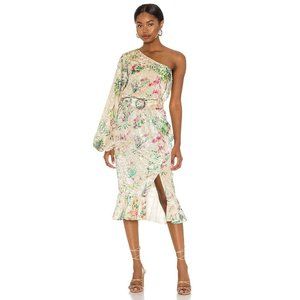 HEMANT AND NANDITA Velvet Zaina Midi Dress - without belt